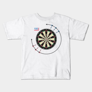 Darts board with arrows Kids T-Shirt